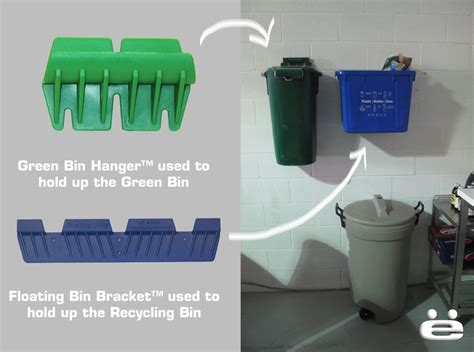 box buddy mounting bracket for recycling bin|wall mounts for bins.